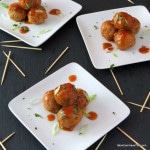 Asain Pork And Shrimp Party Meatballs | A Great Appetizer! | https://lowcarbmaven.com