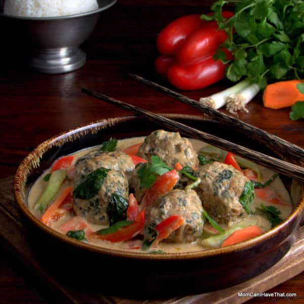 Gluten Free Turkey Meatballs In Massaman Curry | Low Carb Maven