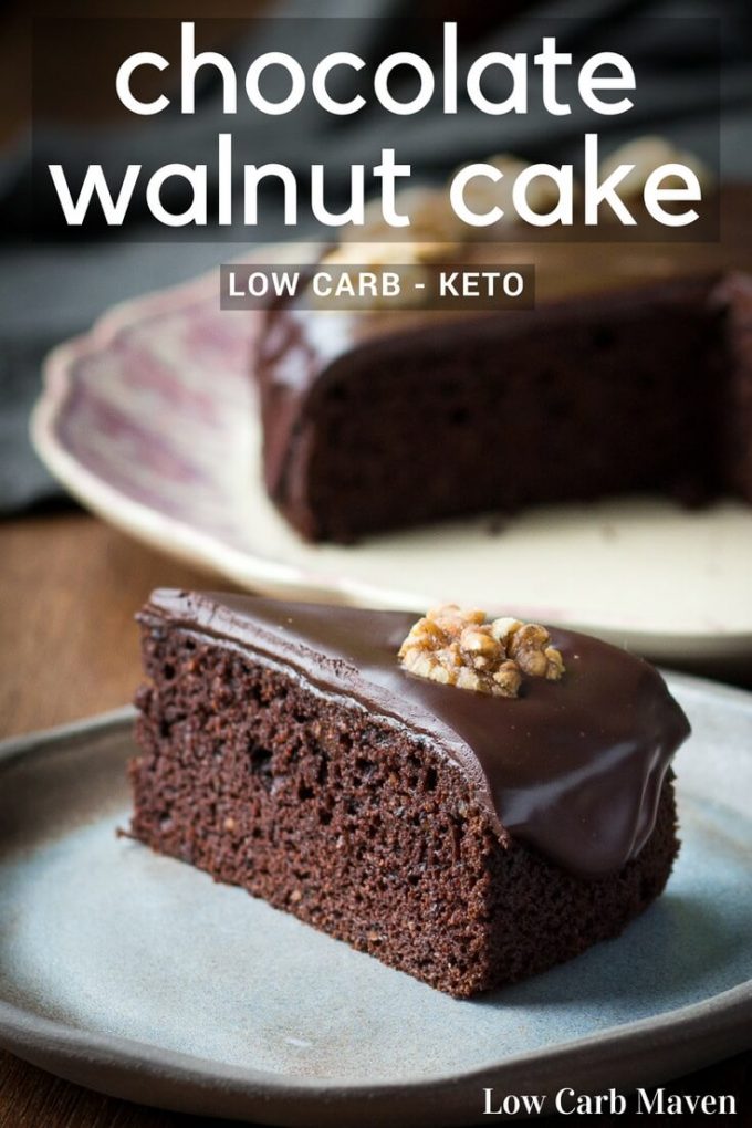 Moist Chocolate Walnut Cake (Low Carb Chocolate Walnut ...