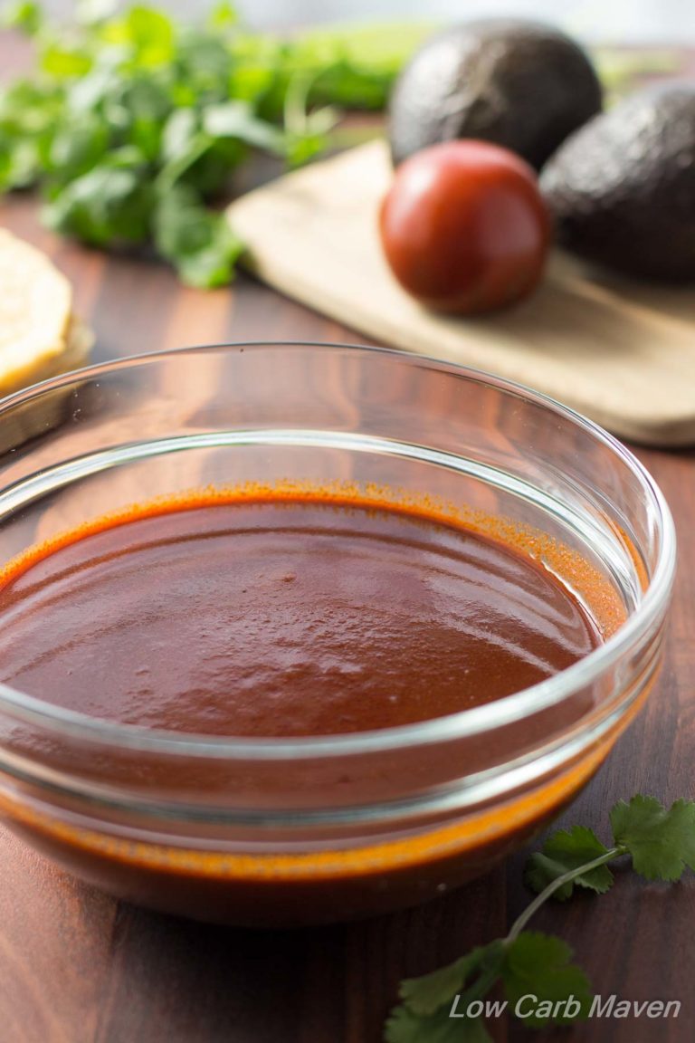 Gluten-free enchilada sauce is easy to make and the perfect low carb mexican recipes.