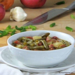 Low Carb, Hearty Ham and Green Bean Soup | Low Carb, Gluten-free, Dairy-free | Momcanihavethat.com
