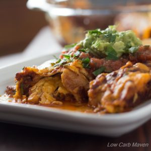 Low Carb Chicken Enchiladas | Low Carb Maven