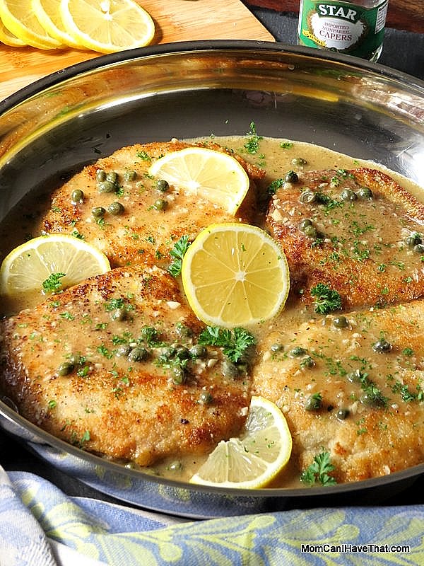 Easy pork piccata is a great low carb pork recipe or keot entree. egg free recipe.