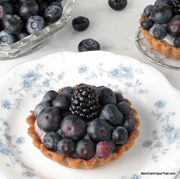 freeform blueberry tart