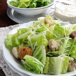 Grilled Chicken Caesar Salad with a lemony dressing is a great Summer meal at 3 net carbs!| Low Carb, Gluten-free, Keto | lowcarbmaven.com