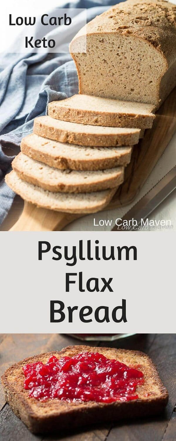 The Best Low Carb Bread Recipe with Psyllium and Flax | Low Carb Maven