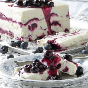 Coconut Cream Semifreddo with Blueberries is what all ice cream wishes it could be! | low carb, gluten-free, dairy-free, Paleo, Keto, THM | lowcarbmaven.com