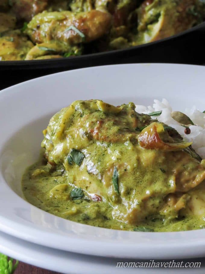 Indian chicken 2024 green curry