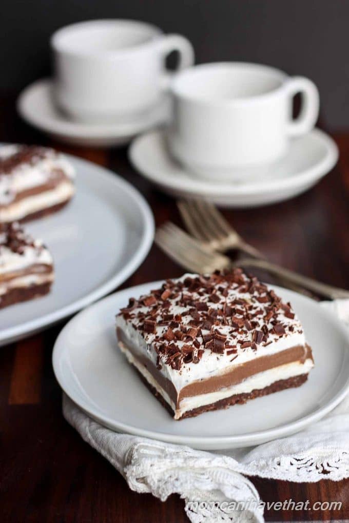 Low Carb Chocolate Lasagna is entirely made from scratch with wholesome gluten-free and sugar-free ingredients | lowcarbmaven.com