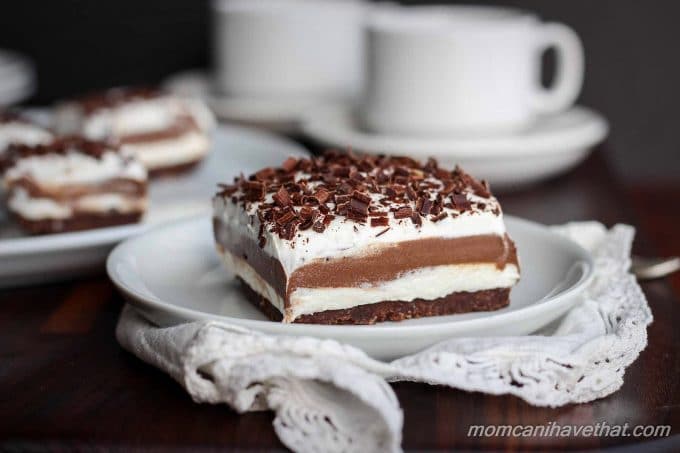 Low Carb Chocolate Lasagna is entirely made from scratch with wholesome gluten-free and sugar-free ingredients | lowcarbmaven.com