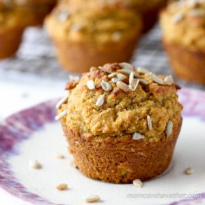 Healthy Pumpkin Spice Breakfast Muffins | Low Carb, Gluten-free, Dairy-free, Keto, thm-s | lowcarbmaven.com