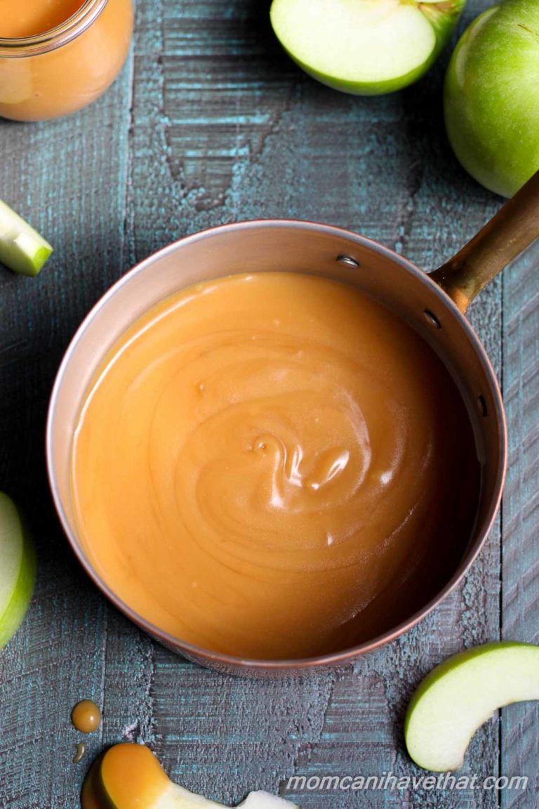 Homemade Low Carb Caramel Sauce is easy to make with just 4 ingredients. | low carb, gluten-free, keto | lowcarbmaven.com