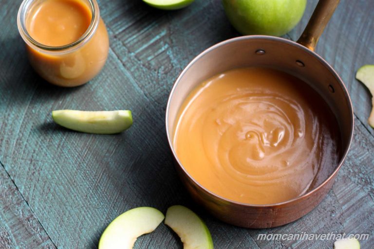 Homemade Low Carb Caramel Sauce is easy to make with just 4 ingredients. | low carb, gluten-free, keto | lowcarbmaven.com