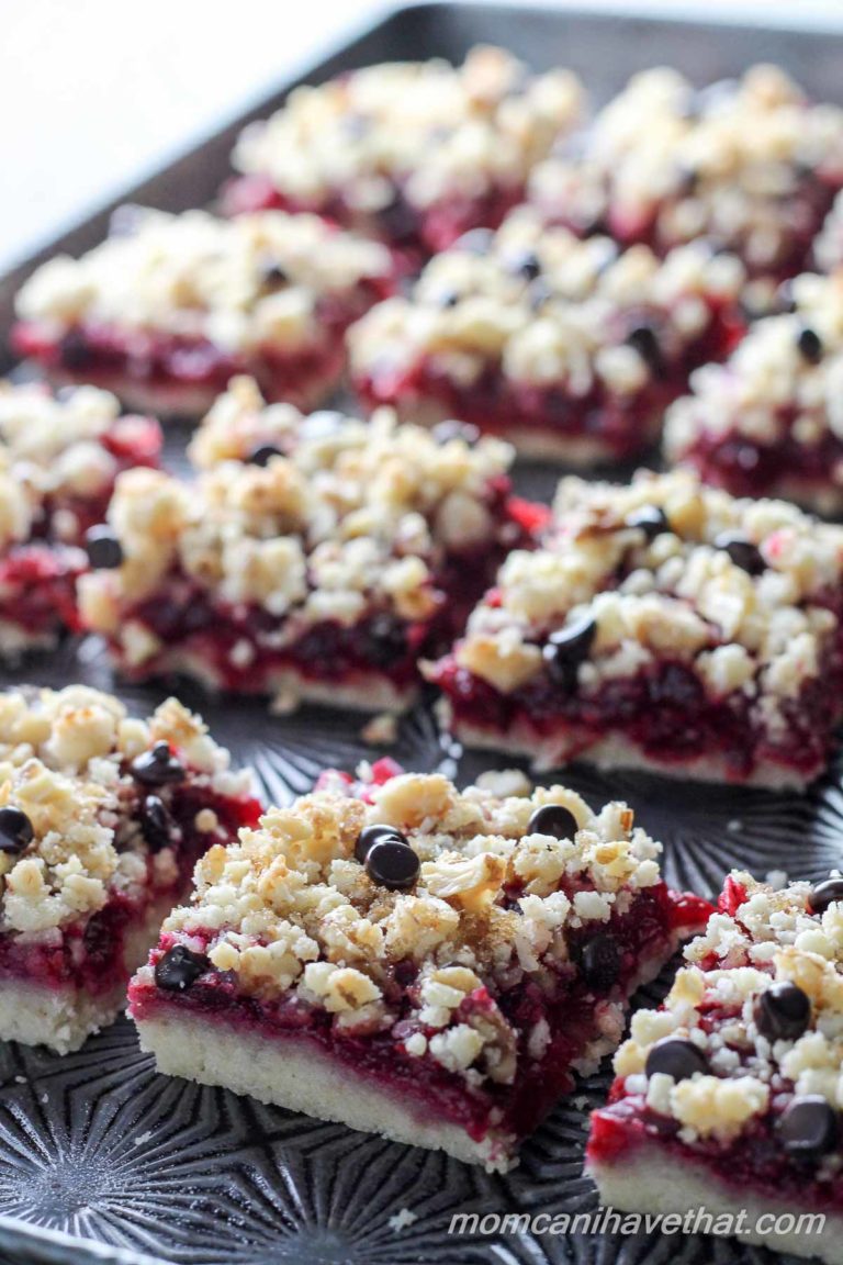 Cranberry Walnut Crumb Bars | Low Carb Maven