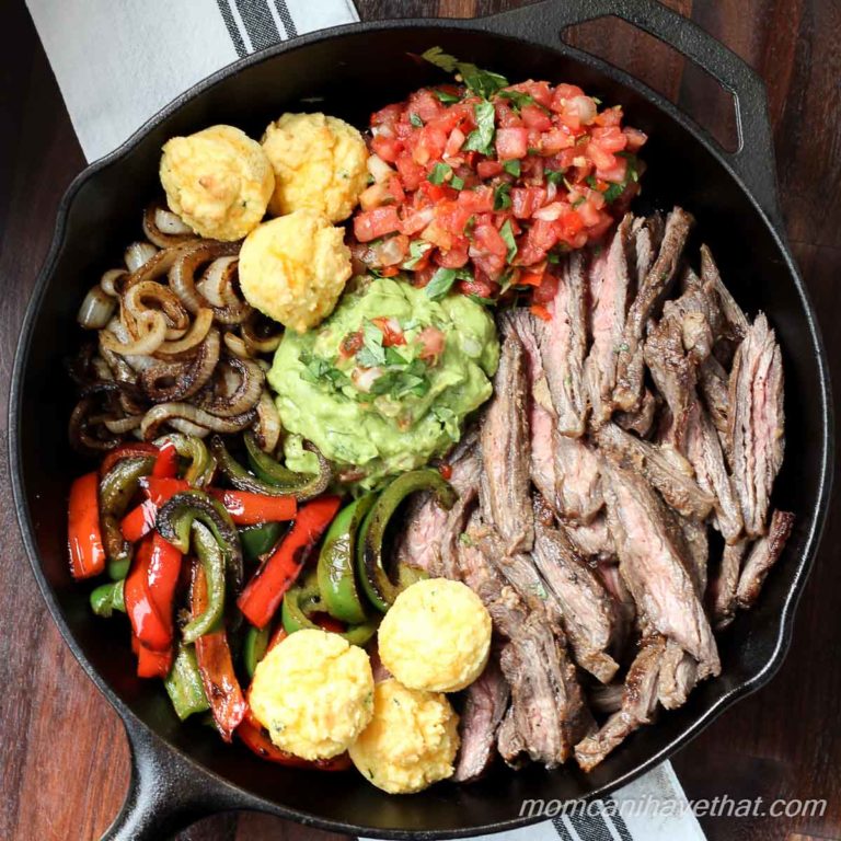 Steak fajitas in a traditional marinade is easy and always the best. | low carb, paleo, keto