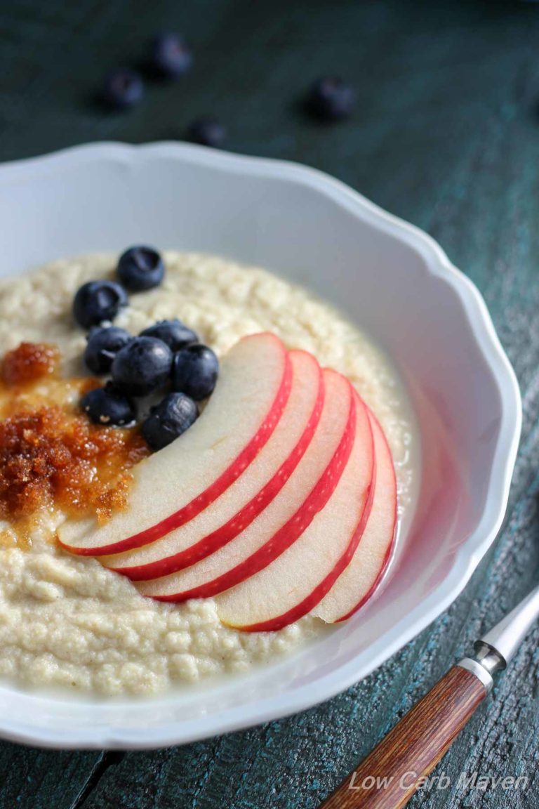 coconut flour porridge (low carb, keto, paleo)