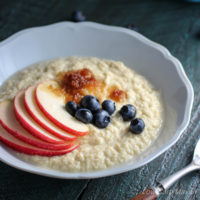 Coconut Flour Porridge is a simple warming breakfast that's read in minutes. | low carb, gluten-free, paleo, keto, thm | LowCarbMaven.com