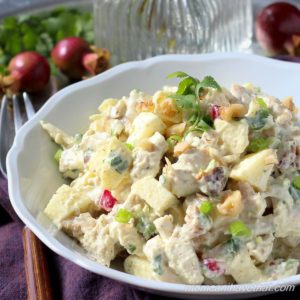 Low Carb Curried Chicken Salad 3-5 net carbs per serving | Low carb, Gluten-free, Dairy-free, Paleo, THM | Low Carb Maven