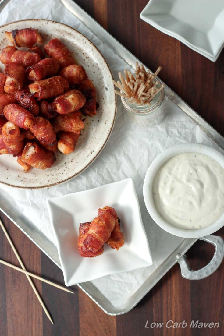 Chipotle Bacon Wrapped Chicken Bites Low Carb Maven