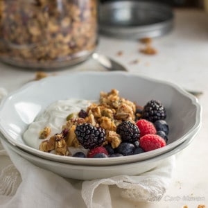 This Low Carb Granola is made from nuts & seeds and honestly sugar-free | low carb, gluten-free, dairy-free, Paleo, Keto, THM
