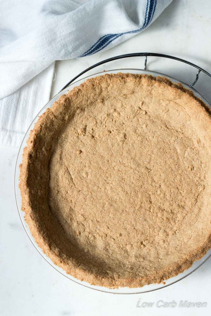 This great Low Carb Peanut Flour Pie Crust uses peanut flour for a distinctive flavor. | Low Carb, Gluten-free, Keto, THM-S | Low Carb Maven