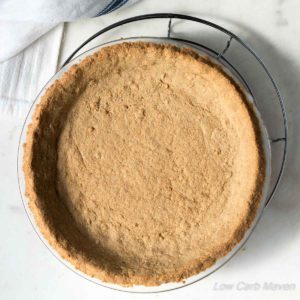 This great Low Carb Peanut Flour Pie Crust uses peanut flour for a distinctive flavor. | Low Carb, Gluten-free, Keto, THM-S | Low Carb Maven