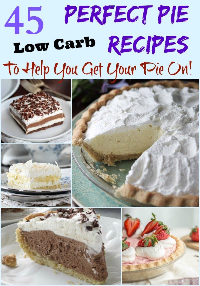 A collection of some of the best Low Carb Pies on Pinterest | low carb, gluten-free, keto