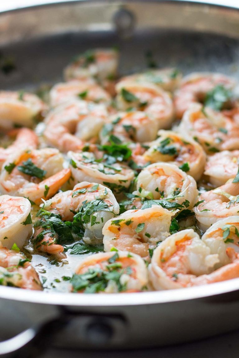 Shrimp scampi with Finlandia butter, garlic, lemon and parsley.