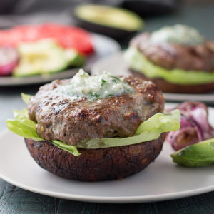 Blue cheese burgers so crazy amazing with flavor, you won't miss the bun! | Low carb, Gluten-free, Keto, bunless