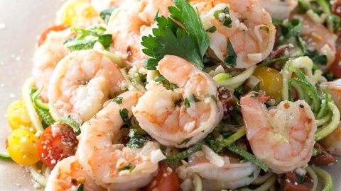 Zucchini Noodle Shrimp Scampi Low Carb Maven