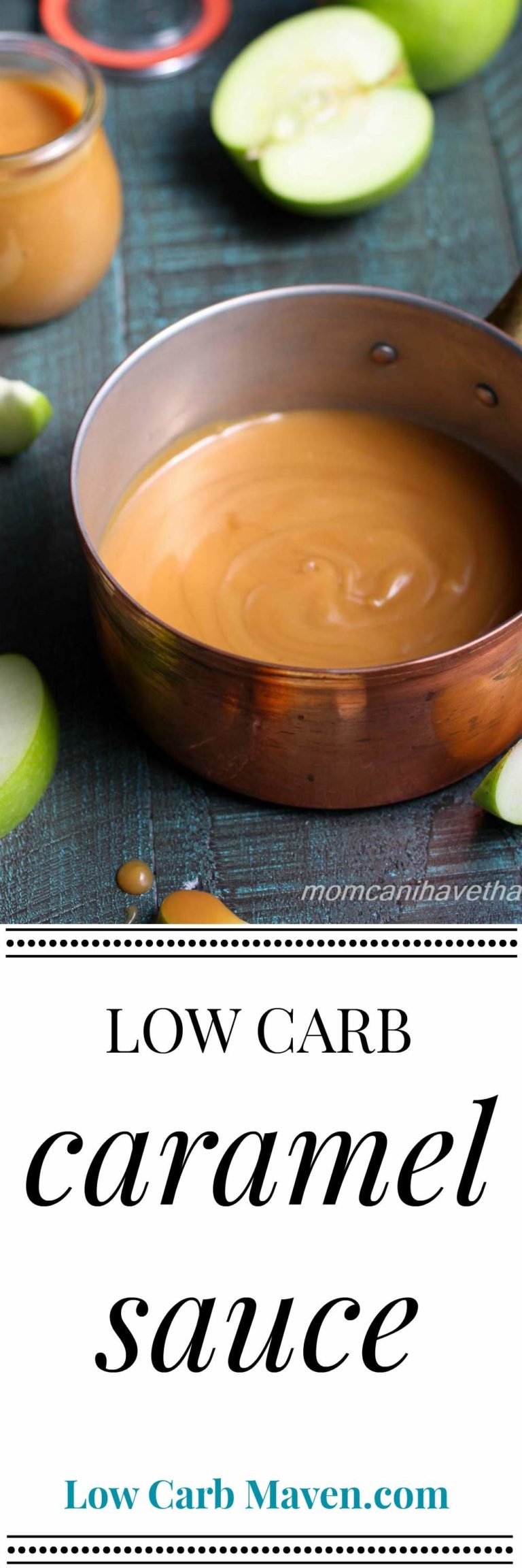 Homemade low carb caramel sauce is sugar free