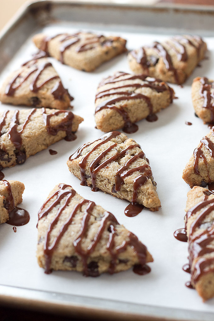 Low Carb Chocolate Chip Scones remind me of a Starbucks favorite! Low Carb, Keto, Gluten-free, Sugar-free, THM