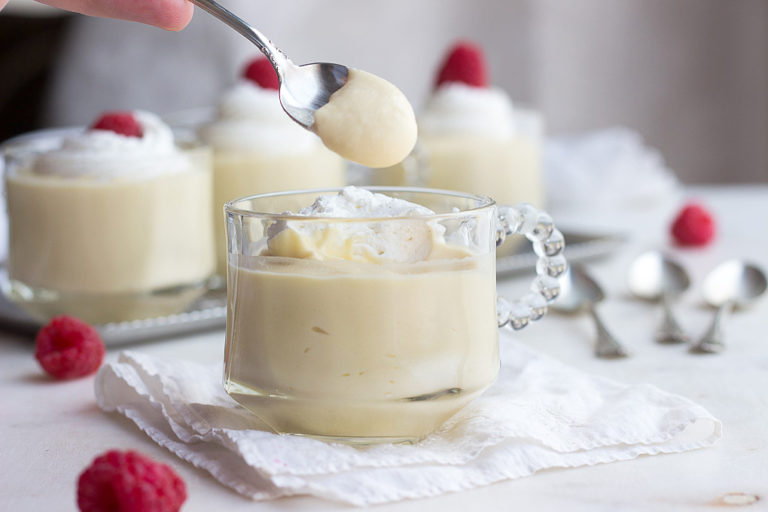 Enjoy homemade vanilla pudding like grandma used to make! This easy comfort-food recipe is sugar-free and perfect for any low carb and ketogenic diet.