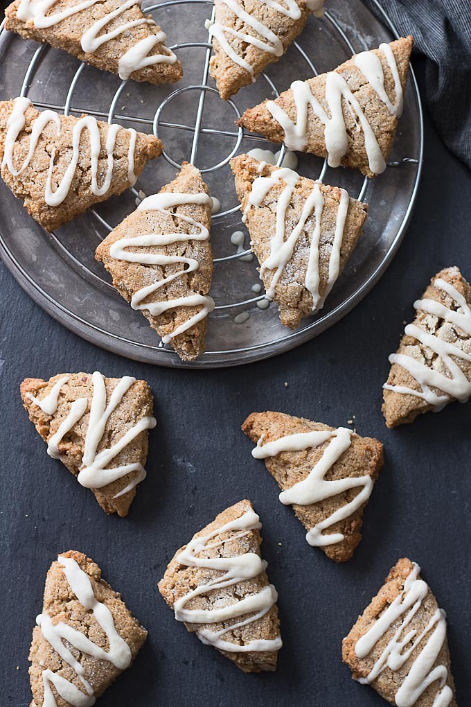 Maple and toasted walnuts are the stars in these low carb Maple Walnut Scones.