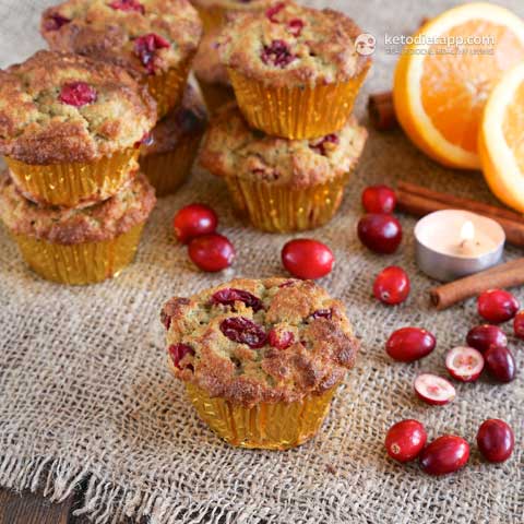 Muffin ai mirtilli rossi - Dieta Keto Ap