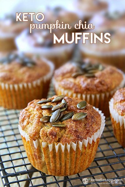 Muffin alla zucca e chia - Dieta Keto Ap