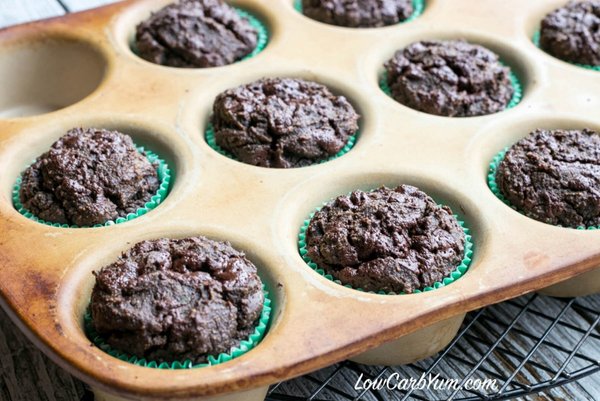 Muffin al doppio cioccolato - Low Carb Yum