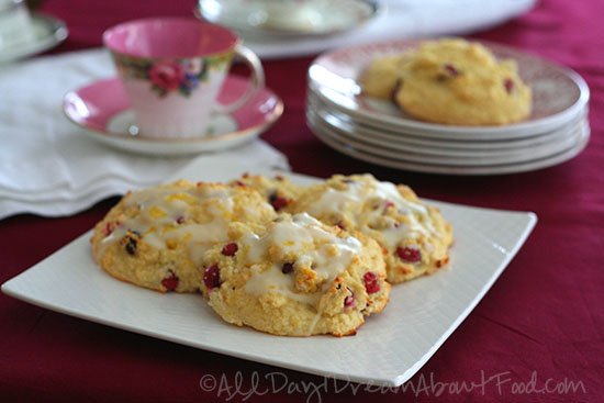 Cranberry Orange Drop Scones - All Day I Dream About Food