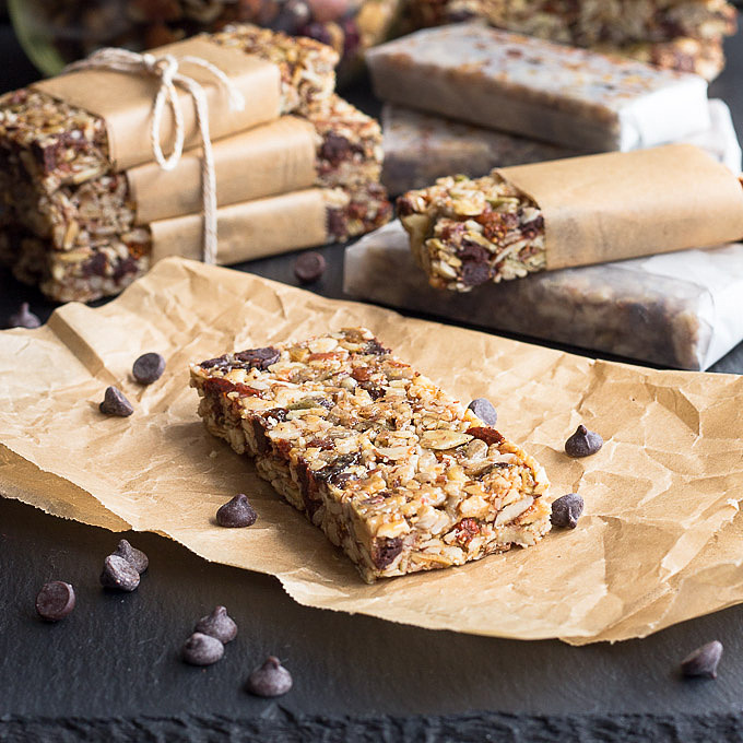 These low carb chewy granola bars are also a gluten and grain-free healthy snack. 