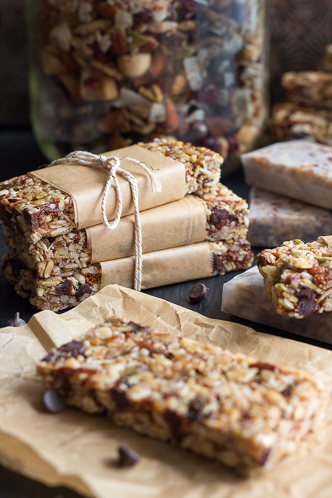 These low carb chewy granola bars are also a gluten and grain-free healthy snack. 