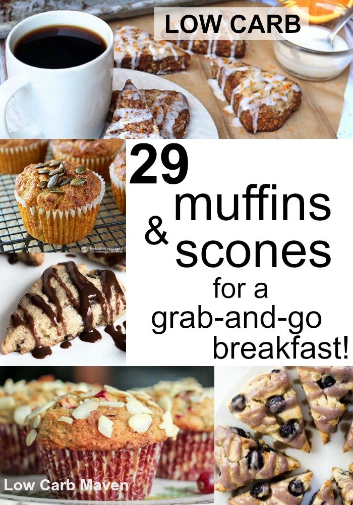 Low carb and keto muffins and scones are the perfect grab-and-go breakfast on busy mornings.