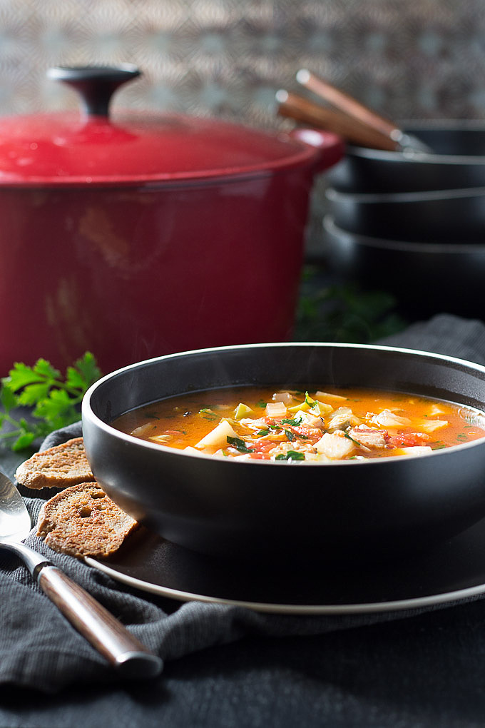 This delicious recipe for Manhattan Clam Chowder is actually low carb and high in flavor!