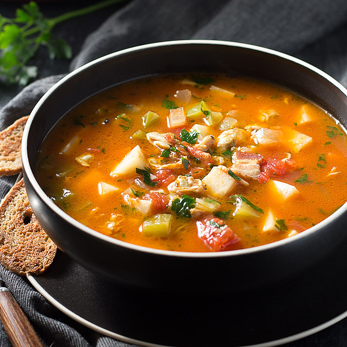 Easy Manhattan Clam Chowder