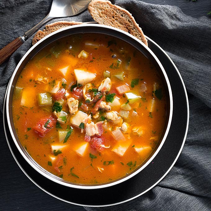 Manhattan Clam Chowder Recipe - Little Sunny Kitchen