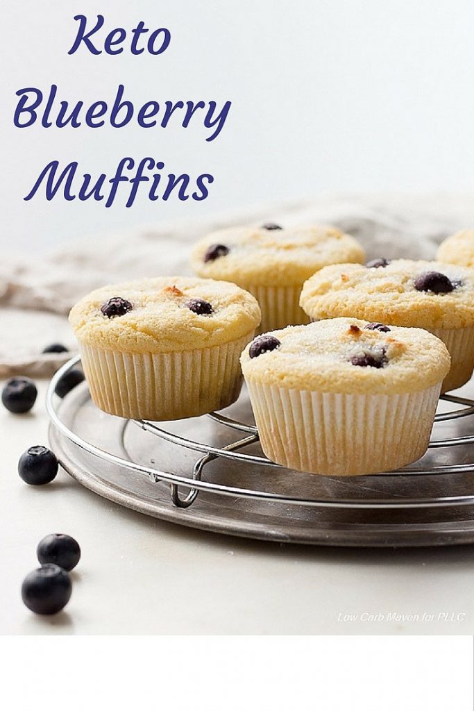 Coconut flour keto blueberry muffins are great low carb muffins.