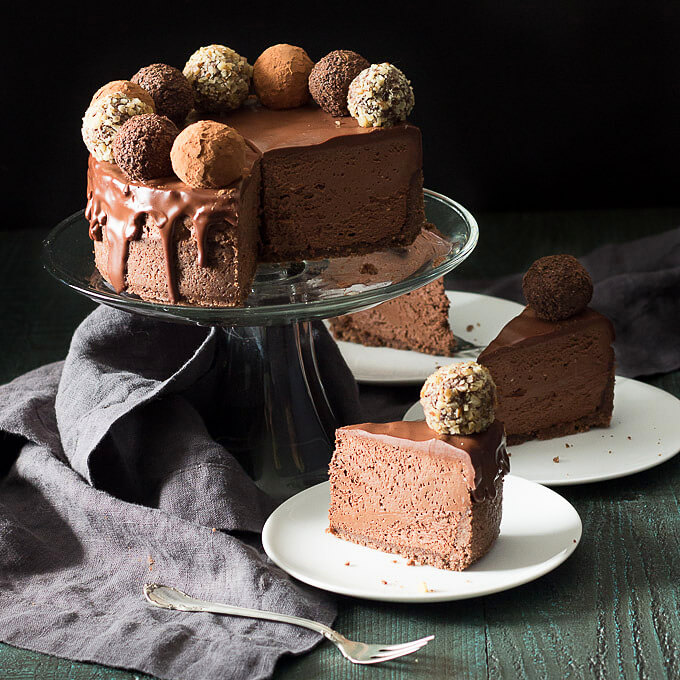 Low Carb Chocolate Truffle Cheesecake Low Carb Maven
