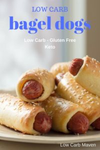 Low Carb Bagel Dogs or Pretzel Dogs - Low Carb Maven