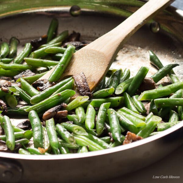 Green Bean Mushroom Saute Low Carb Maven