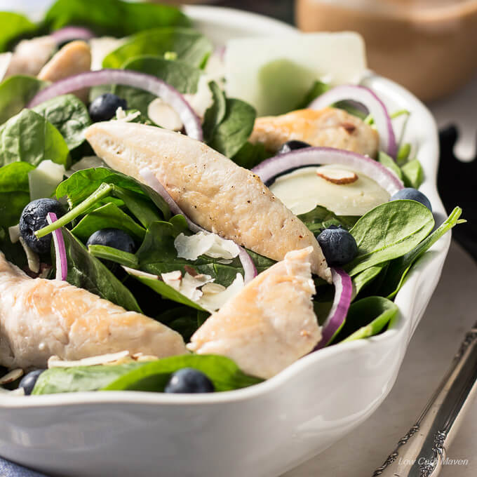 spinach salad chicken