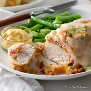 Into easy chicken recipes? This Malibu Chicken is a great low carb and keto chicken recipe with awesome flavor.